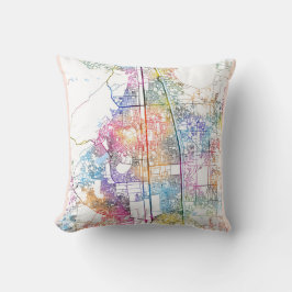 Faridabad Haryana city Map Kussen