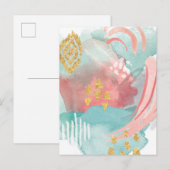 Faridas Abstract - Muted Colors Briefkaart (Voorkant / Achterkant)