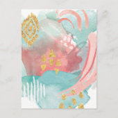 Faridas Abstract - Muted Colors Briefkaart (Voorkant)