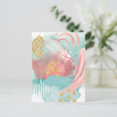 Faridas Abstract - Muted Colors Briefkaart (Staand voorkant)