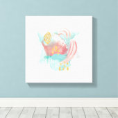 Faridas Abstract - Muted Colors Canvas Afdruk (Insitu (Houten vloer))