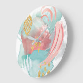 Faridas Abstract - Muted Colors Grote Klok (Hoek)