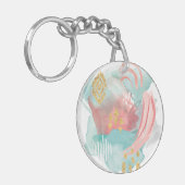 Faridas Abstract - Muted Colors Sleutelhanger (Voorkant Links)