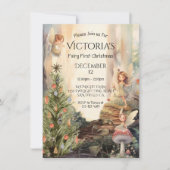 Fariy 1st Christmas Enchanted Forest Toadstool Kaart (Voorkant)