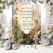 Fariy 1st Christmas Enchanted Forest Toadstool Kaart