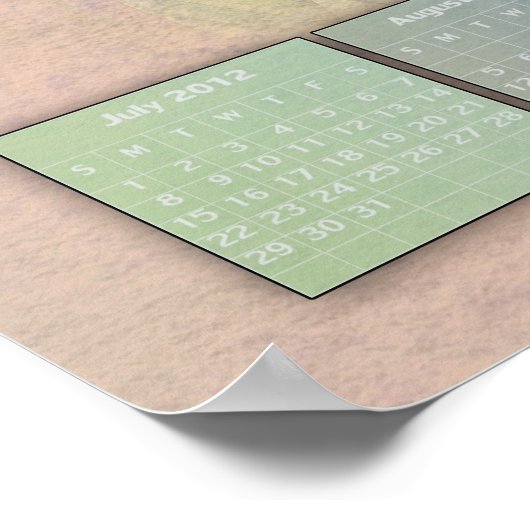 Fariy 2012 Jaar Kalender Poster (Hoek)