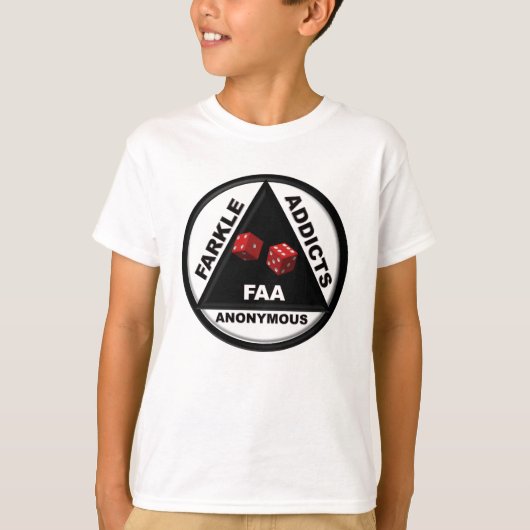 Farkle adviseert anonymous (versie van 2010) t-shirt (Voorkant)