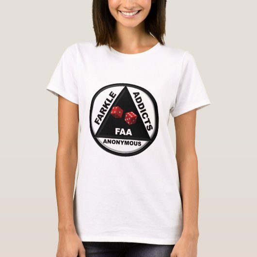Farkle adviseert anonymous (versie van 2010) t-shirt (Voorkant)