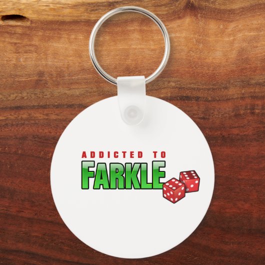 FARKLE - verslaafd Sleutelhanger (Voorkant)