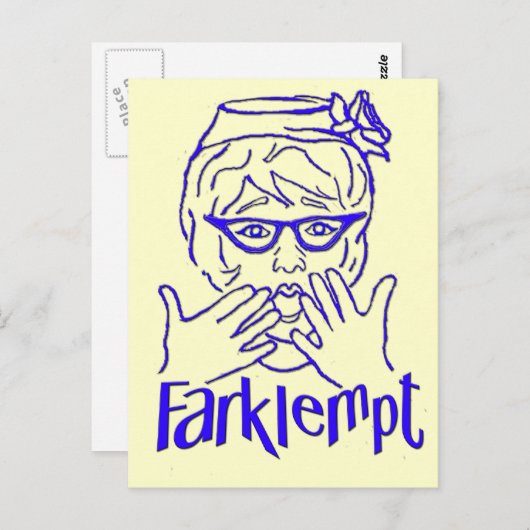 Farklempt Briefkaart (Voorkant / Achterkant)