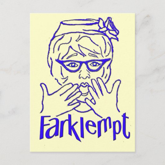 Farklempt Briefkaart (Voorkant)