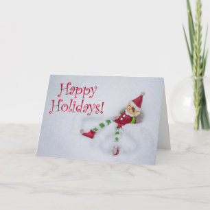 Farley de Elf-kerstkaart Feestdagen Kaart