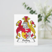 Farley Family Crest Briefkaart (Staand voorkant)