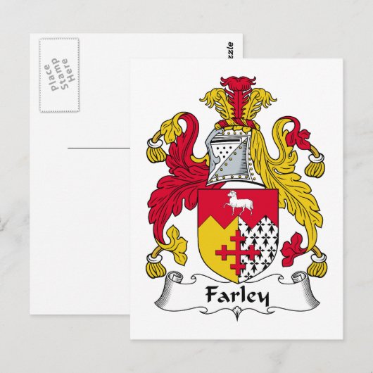 Farley Family Crest Briefkaart (Voorkant / Achterkant)