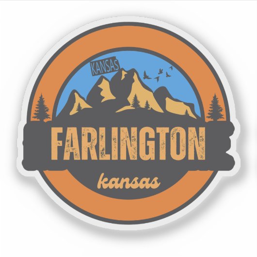 Farlington, Kansas Sticker (Voorkant)