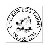 Farm and Phone Custom Egg Stamp Zelfinktende Stempel (Design)