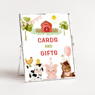 Farm animal jarig feest Kaarten en geschenken Poster