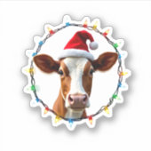 Farm Animal Xmas Pajamas Costume Farmer Christmas  Sticker (Voorkant)