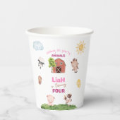 Farm animals Any Age Birthday Papieren Bekers (Voorkant)