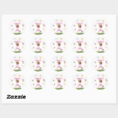 Farm animals Any Age Birthday Ronde Sticker (Vel)
