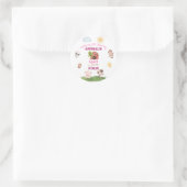 Farm animals Any Age Birthday Ronde Sticker (Tas)