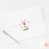 Farm animals Any Age Birthday Ronde Sticker (Envelop)