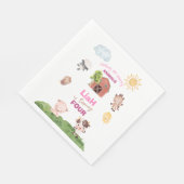 Farm animals Any Age Birthday Servet (Hoek)