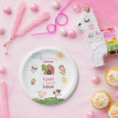 Farm animals Any Age Paper Plate Papieren Bordje (Feest)