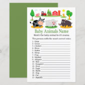 Farm animals Baby Name Game (Voorkant / Achterkant)