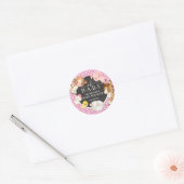 Farm Animals Baby shower Favor Ronde Sticker (Envelop)