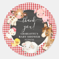 Farm Animals Baby shower Favor