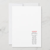 Farm Animals Baby shower Game Size Invitation Kaart (Achterkant)