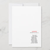 Farm Animals Baby shower Game Size Invitation Kaart (Achterkant)