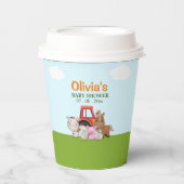 Farm Animals Baby Shower Party Papieren Bekers (Voorkant)