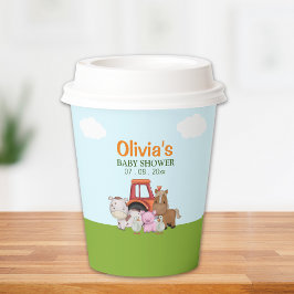 Farm Animals Baby Shower Party Papieren Bekers