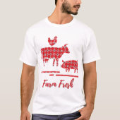 Farm Animals Bandana Print T-Shirts (Voorkant)