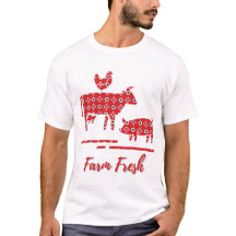 Farm Animals Bandana Print T-Shirts
