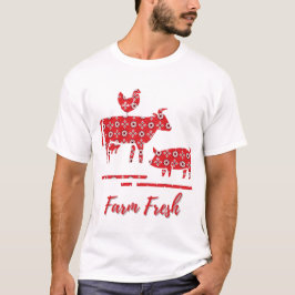 Farm Animals Bandana Print T-Shirts