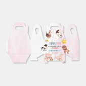 Farm Animals Barnyard Balloon Verjaardag Party fot Bedankdoosjes (Uitgevouwen)