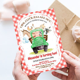 Farm Animals Barnyard Boy Barn Party Boerderij Ver Kaart