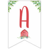 Farm Animals Barnyard Boy Happy Birthday Banner (Derde vlag)