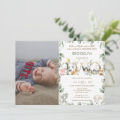 Farm Animals Barnyard Greenery 2e verjaardag Foto Kaart (Staand voorkant)