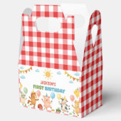 Farm Animals Barnyard Kids Birthday Party Bedankdoosjes (Geopend)