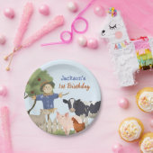 Farm Animals Birthday, Barnyard Party Papieren Bordje (Feest)