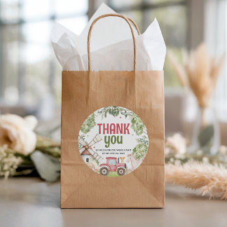 Farm Animals Birthday Favor Tags Bedankjes Labels