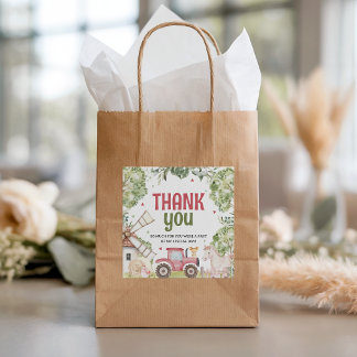 Farm Animals Birthday Favor Tags Bedankjes Labels