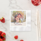 Farm Animals Birthday Party Paper Servet (Insitu)