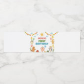 Farm Animals Birthday Party Waterfles Etiket (Enkel label)