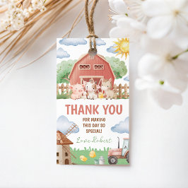 Farm Animals Birthday Thank You Card Cadeaulabel