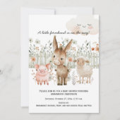 Farm Animals Boerderij Scene Genderneutraal Baby s Kaart (Voorkant)